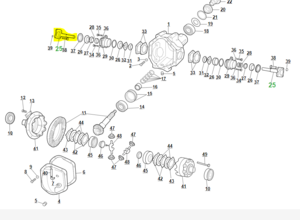 S-type 3.8 1966, &quot;drive shaft and flange&quot; worn, looking for replacement-drive-flange-4hu-005-8.png