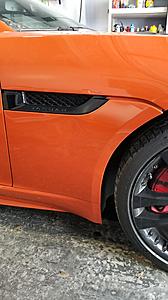 2014-2017 Jaguar F-Type OEM Front Right Passenger Fender Panel Firesand Orange - 9-1.jpg