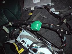 Can't find VOICE MODULE plug/harness in trunk!-greenspareplugintrunk.jpg