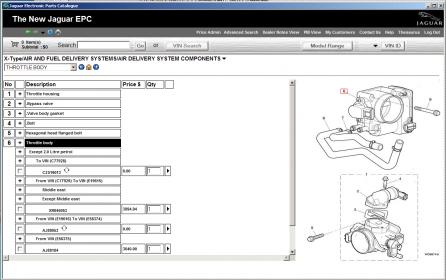 Jaguar s type on sale throttle body