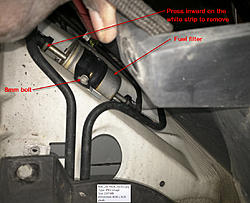 Location of fuel filter (pics included) - Jaguar Forums - Jaguar ...