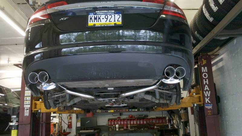 jaguar xfr exhaust