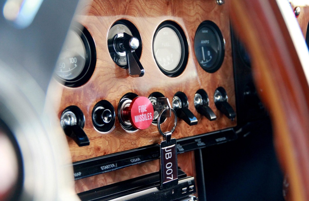 Interior of Jaguar E-Type restomod